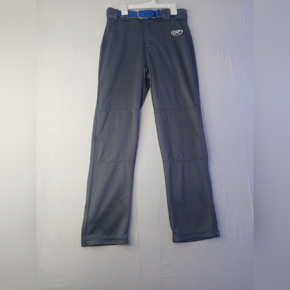 RAWLINGS Boys Launch Baseball Pants Semi-Relaxed‎ Straight Leg Gray Youth XXL
